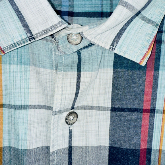 Tommy Bahama 4XLT Blue‎ Plaid Long Sleeve Shirt Tortola Sunwash Check NWT - Picture 4 of 12